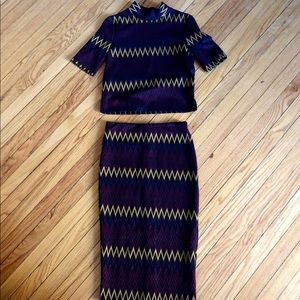 Zara • exotic print coord set